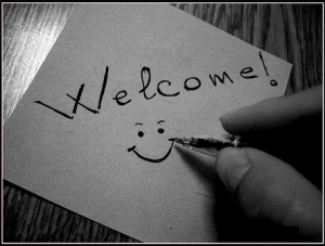 Welcome Pen Smilie